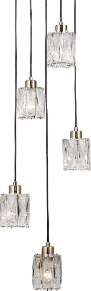 Italux modern függeszték torno átlátszó arany itxpnd-40813-5r-hbr