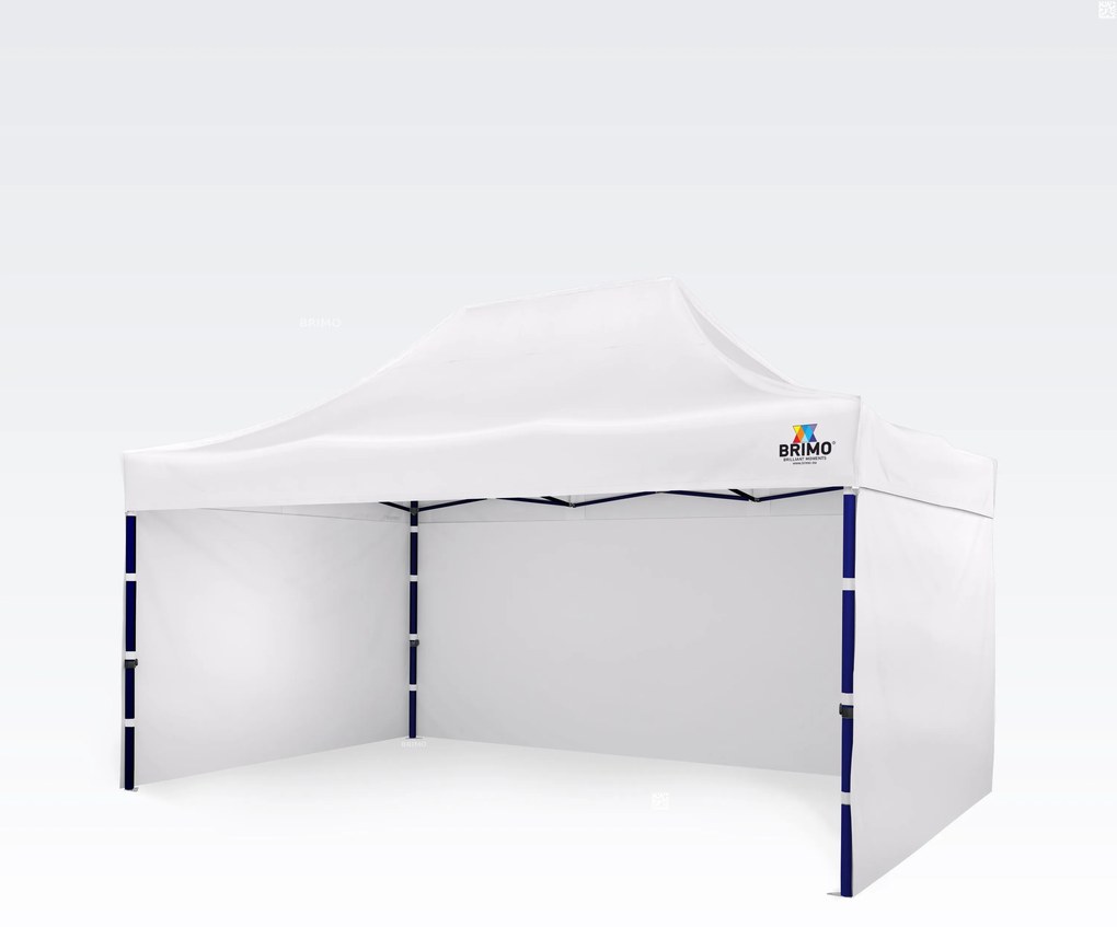 Eladó Standok 3x4,5m 3 Falakkal | Gyors Összeszerelés, 12,5m² - plusz 3 oldalfal - Fehér