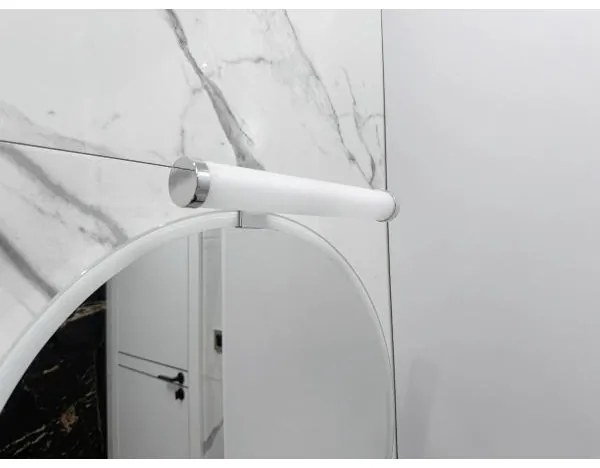 LED fürdőszobai tükörvilágítás, 8W/230V, 30 cm, IP44, fényes króm