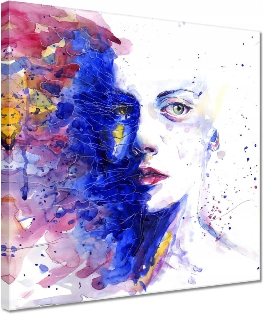 Festmények 30x30 Akvarell Portré figura