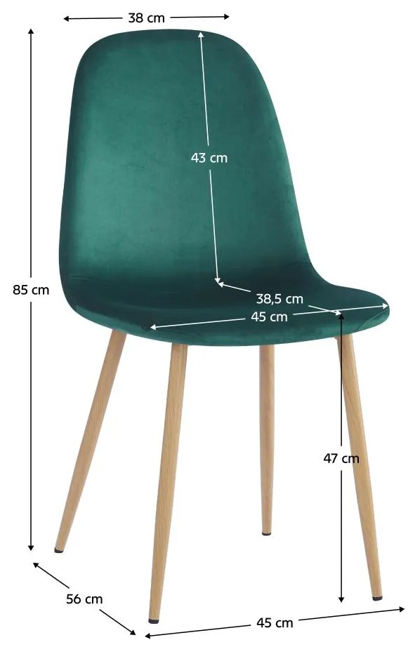 Étkezőszék Laga (smaragd + bükk) . 1116389