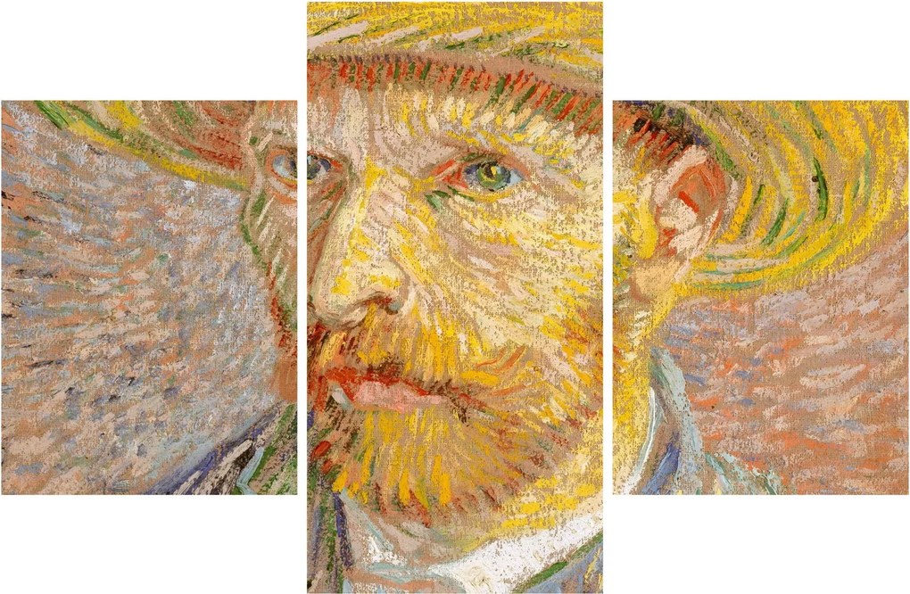 Kép - Vincent van Gogh, Self-Portrait with a Straw Hat (The Potato Peeler), reprodukciók (90x60 cm)