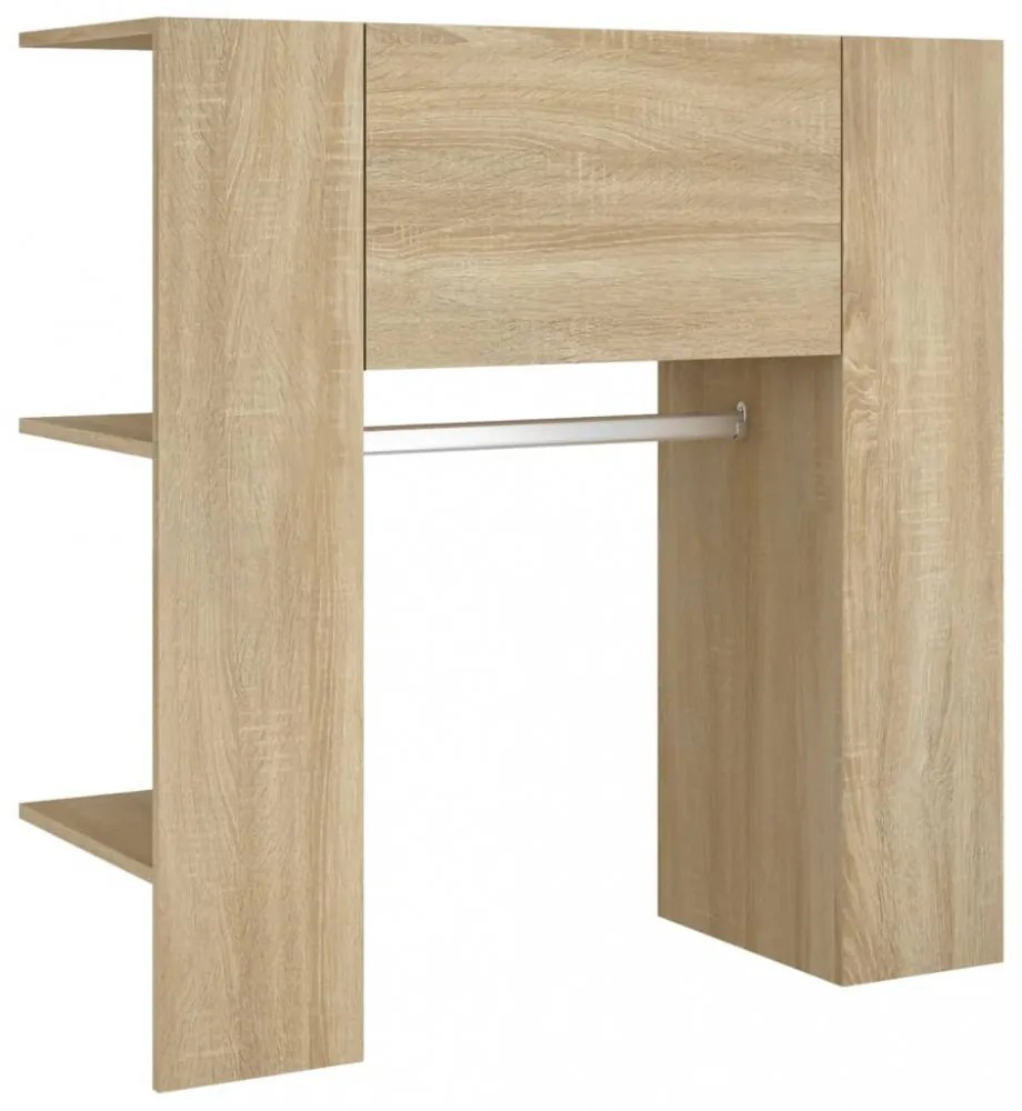 sonoma tölgy szerelt fa előszobaszekrény 97,5x37x99 cm