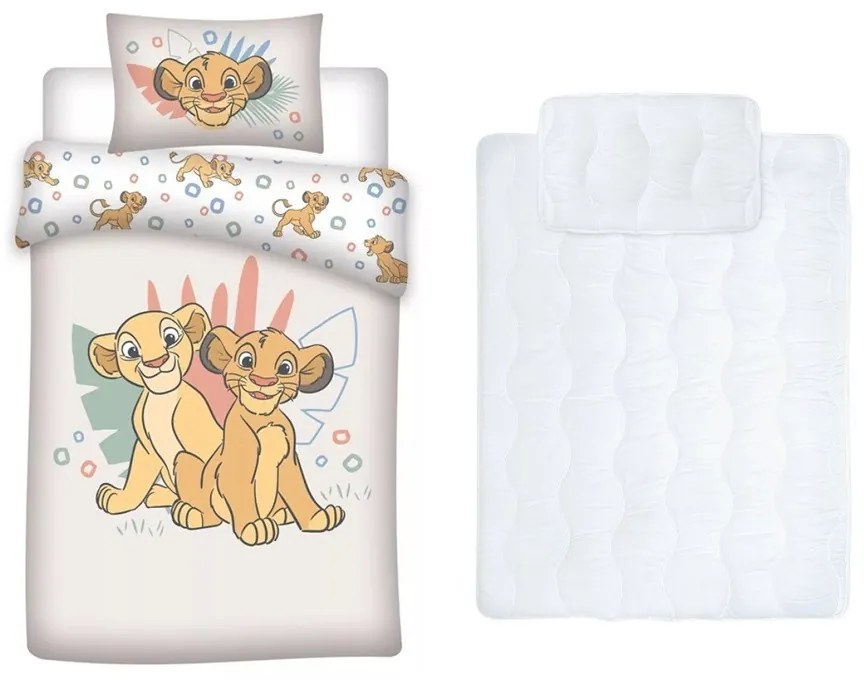 Disney Az Oroszlánkirály Duo gyerek, ovis ágyneműhuzat és paplan/párna szett 100x135 cm 40x60 cm