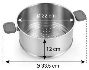 Tescoma GrandCHEF párológép, 20 / 22 cm