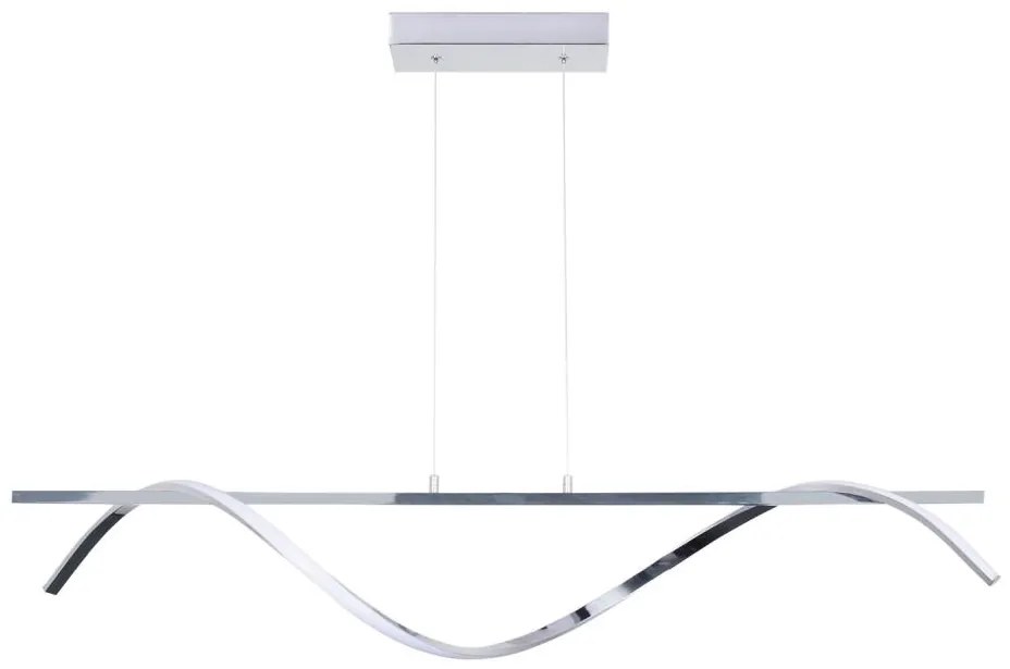 LED Csillár zsinóron RUMBA LED/23W/230V 4000K fényezett króm