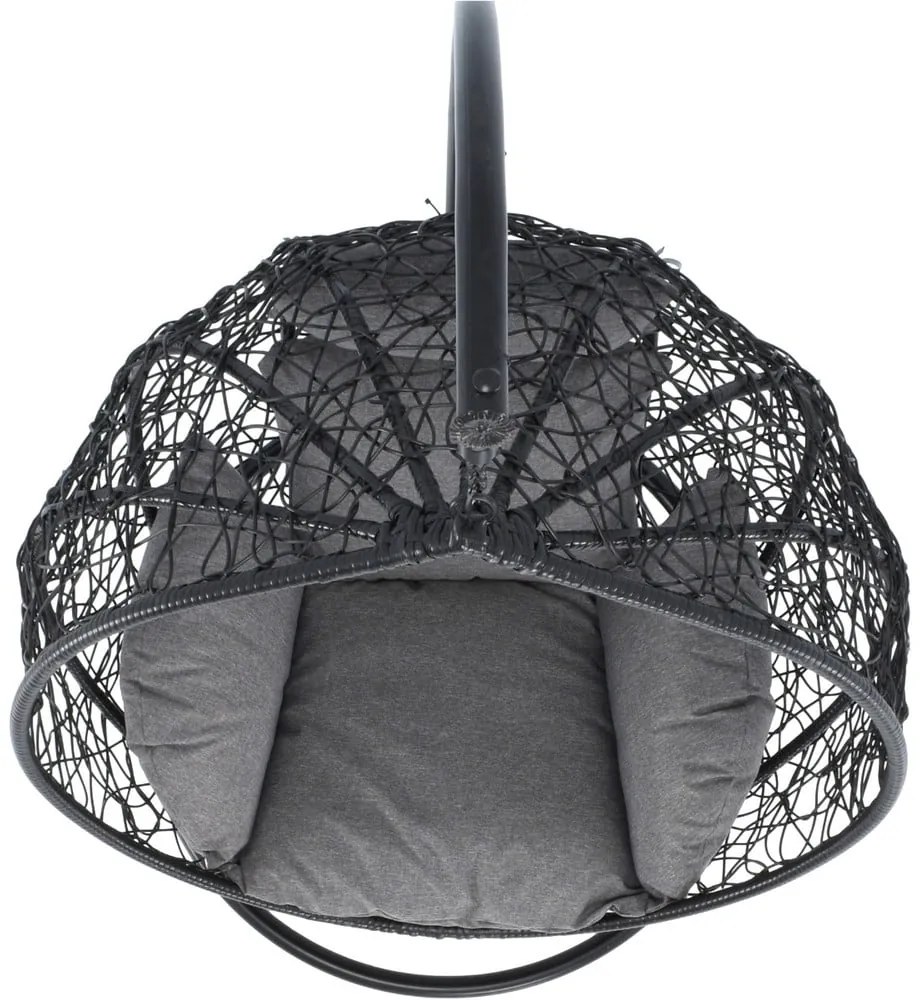 Noela sötétszürke műrattan függőfotel - Bonami Selection