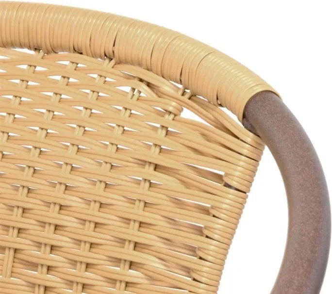 GARTHEN Kerti bisztró szék egymásra rakható bézs