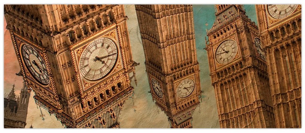 Kép - Big Ben, London (120x50 cm)