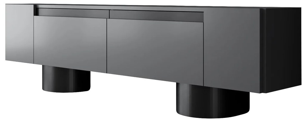TV szekrény Bohem - Anthracite, Black
