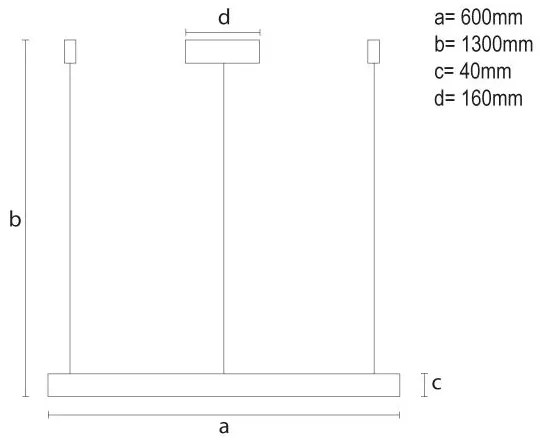 LED dimmelhető csillár zsinóron LED/42W/230V 3000-6500K + távirányítás