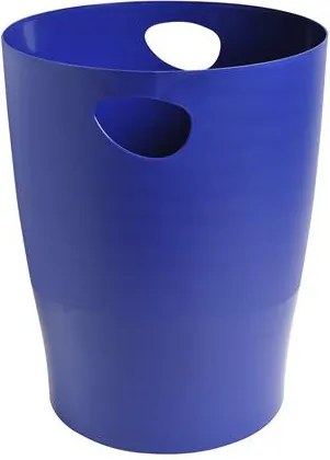 Papírkosár, 15 liter, PP, EXACOMPTA Ecobin, sötétkék (EX45303D)