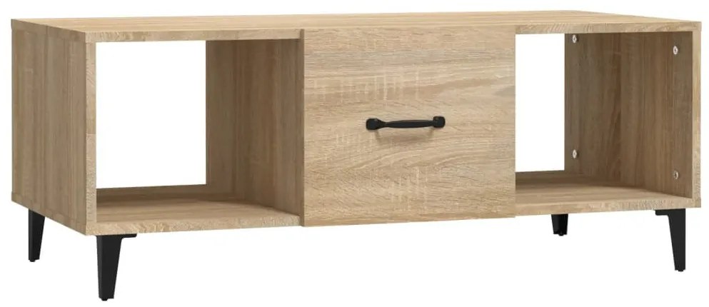 Sonoma tölgy színű szerelt fa dohányzóasztal 102 x 50 x 40 cm