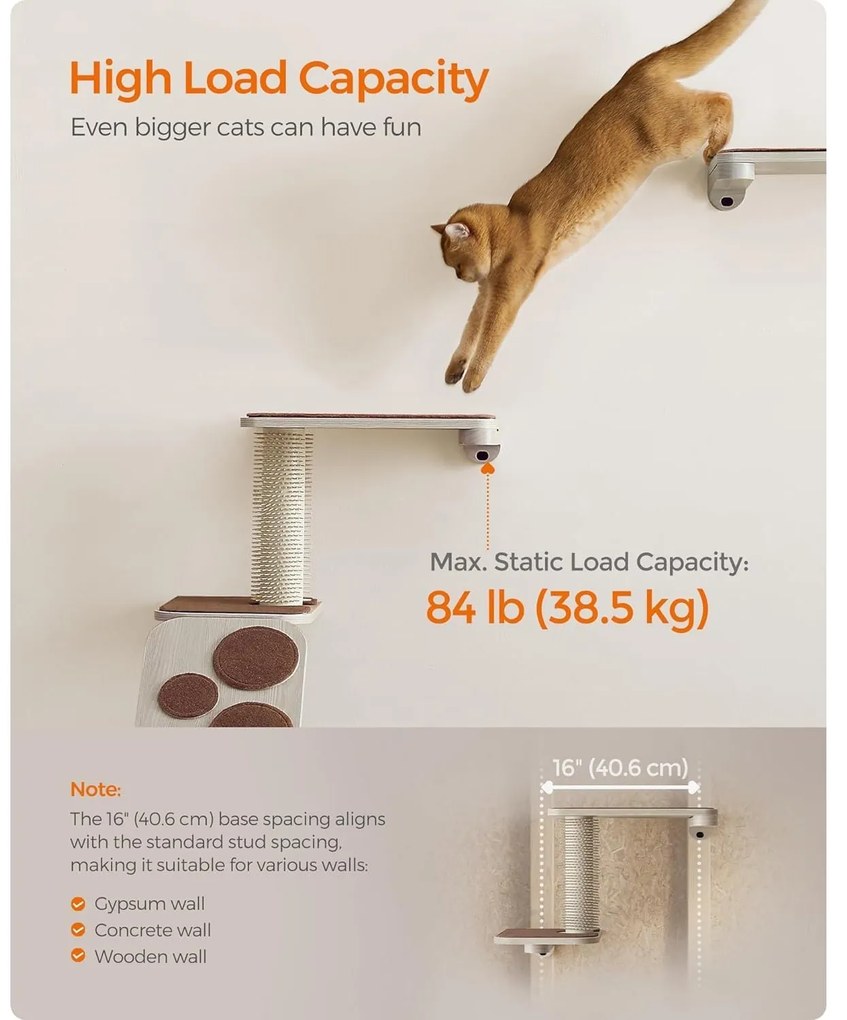 Clickat land – macskalépcső, falra szerelhető macskalétra | feandrea