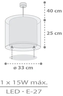 Dalber 41762E - Gyerek csillár KAWAII FRIENDS 1xE27/15W/230V szürke