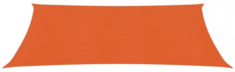 narancssárga HDPE napvitorla 160 g/m² 2 x 5 m