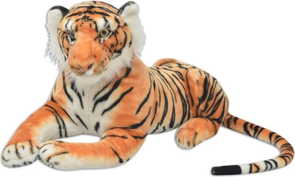 vidaXL XXL barna tigris plüssjáték