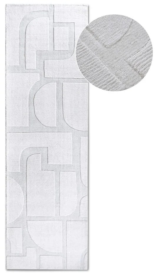 Krémszínű kézi szövésű gyapjú futószőnyeg 80x250 cm Alexis – Villeroy&amp;Boch