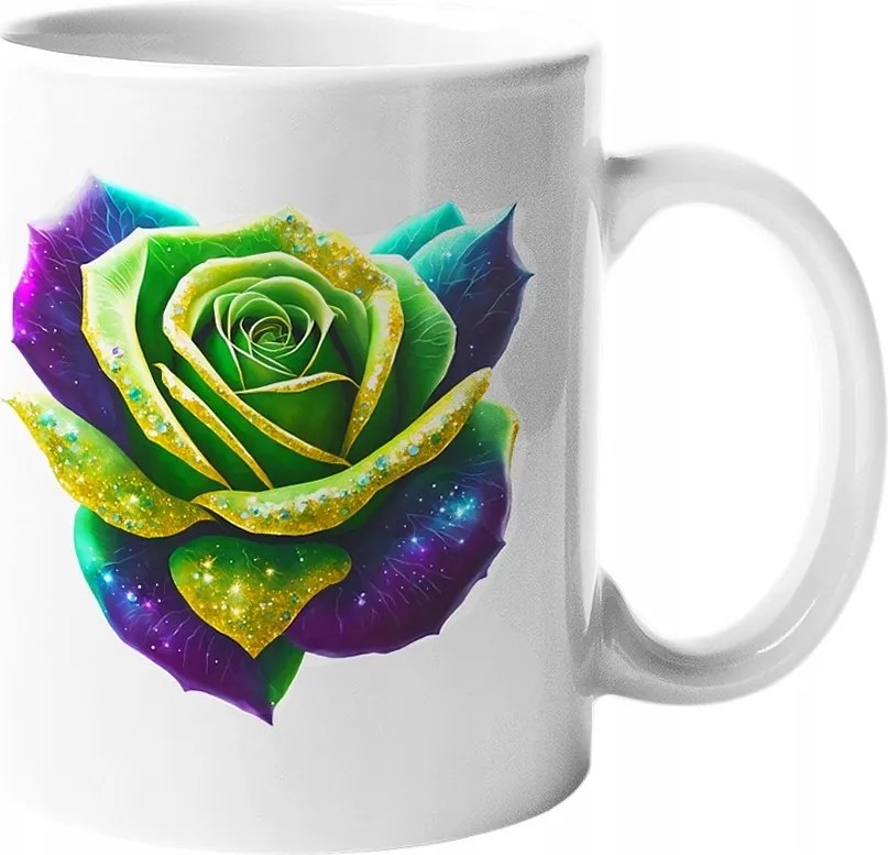 Eredeti Világító Bögre Rózsa Galaxy Kerámia 330ml.