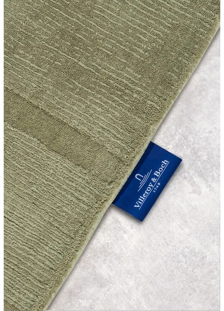 Zöld kézi szövésű gyapjú futószőnyeg 80x250 cm Alexis – Villeroy&Boch