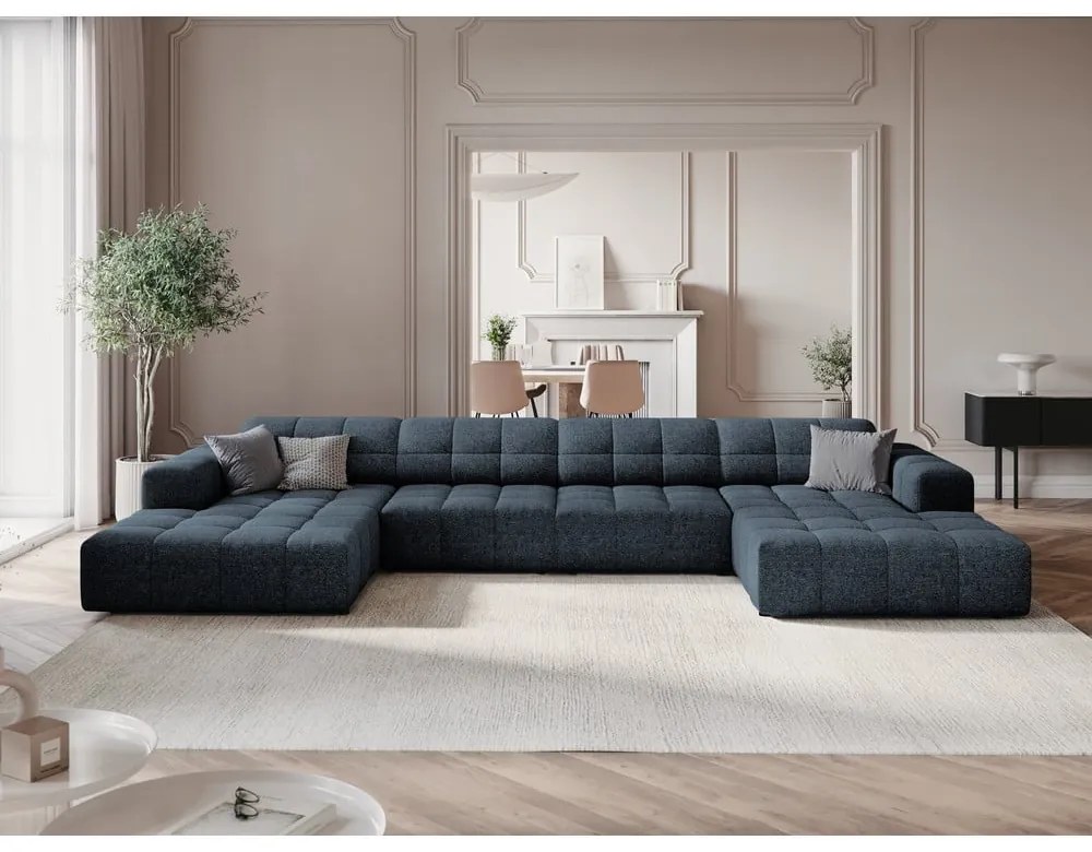 Kék sarokkanapé (U alakú) Chicago – Cosmopolitan Design