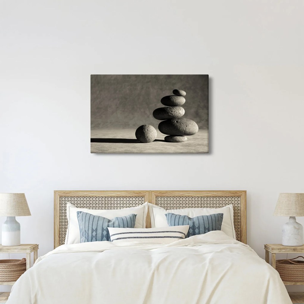 Kép - Szürke kövek (90x60 cm)
