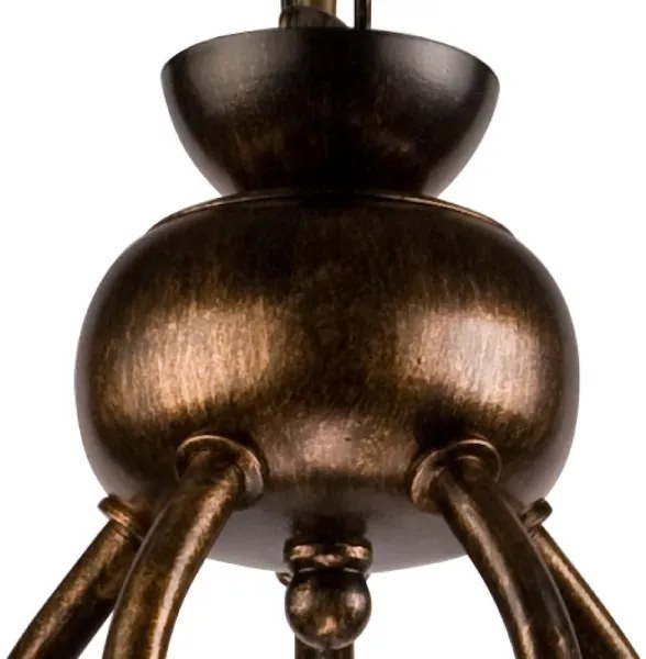 Láncos csillár RETRO II 5xE27/60W/230V fekete patina