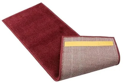 Piros lépcsőszőnyeg szett 13 db-os 22x73 cm Pure Red – Mila Home