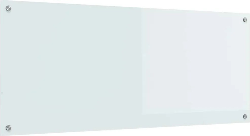vidaXL Konyhai splashback Fehér 120 x 50 cm edzett üveg