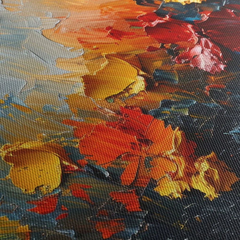 Kép - Virágok absztrakt festménye III. (150x105 cm)