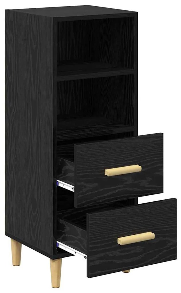 Széf fiókkal Musta tammi 34 x 34.5 x 90 cm Faanyag