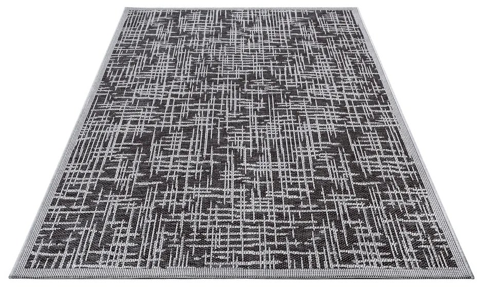 Sötétszürke kültéri szőnyeg 115x170 cm Clyde Telu – Hanse Home