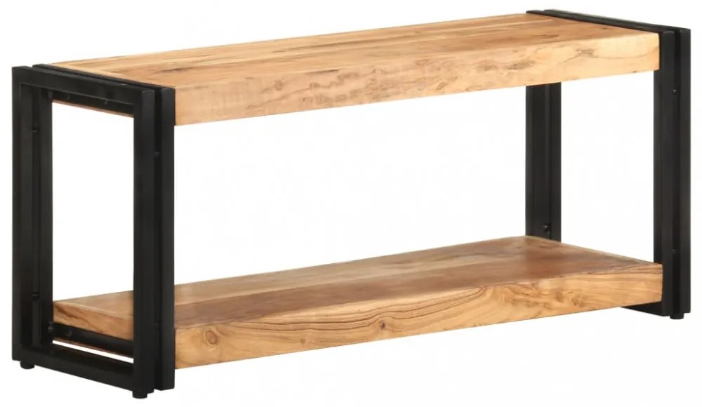 tömör akácfa TV-szekrény 90 x 30 x 40 cm