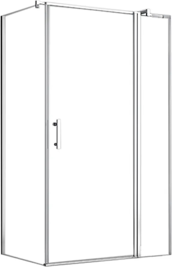 Simple 80x100 cm nyílóajtós aszimmetrikus zuhanykabin zuhanytálca nélkül