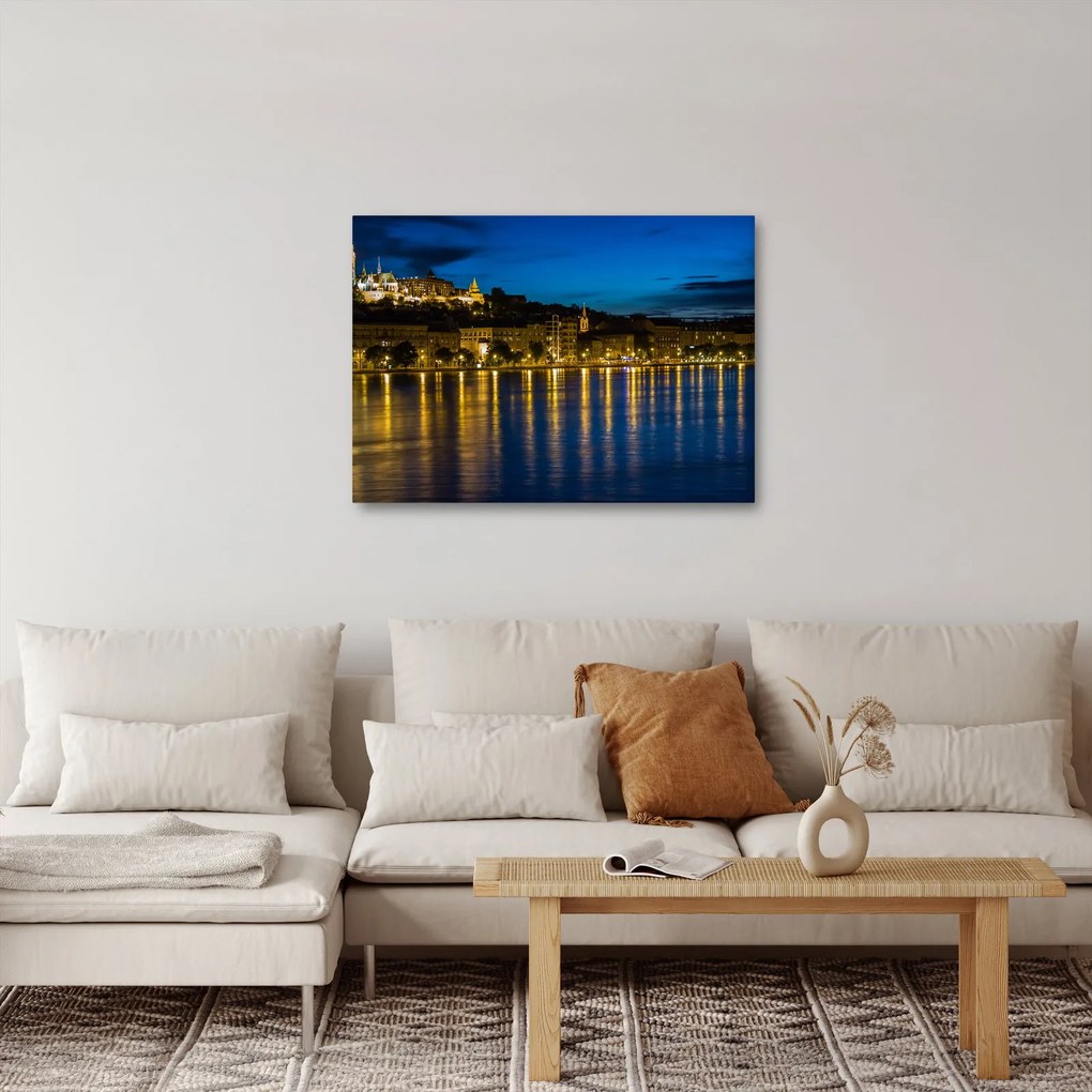 Éjszakai város képe (70x50 cm)