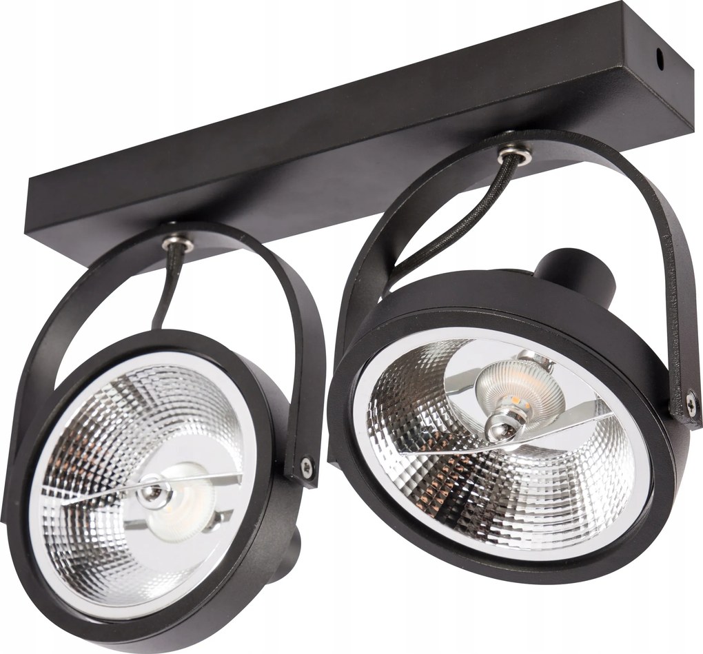 Fali lámpa Masterled fekete GU10 AR111 spot fali lámpa fekete