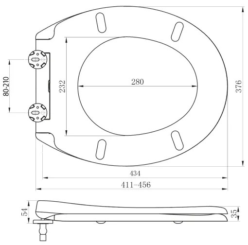 Sapho - ADINA SoftClose WC-ülőke, fehér