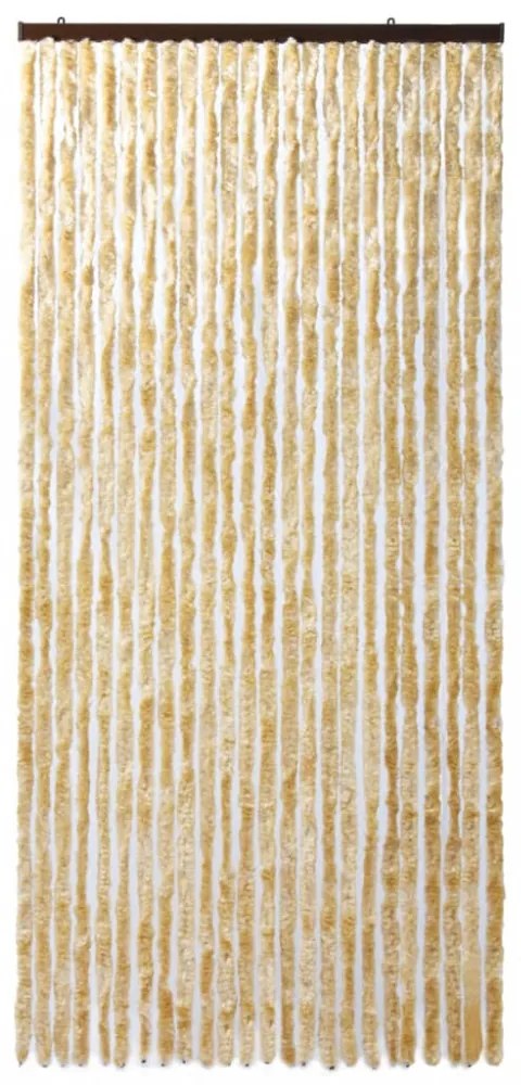 bézs zsenília rovarfüggöny 100 x 220 cm