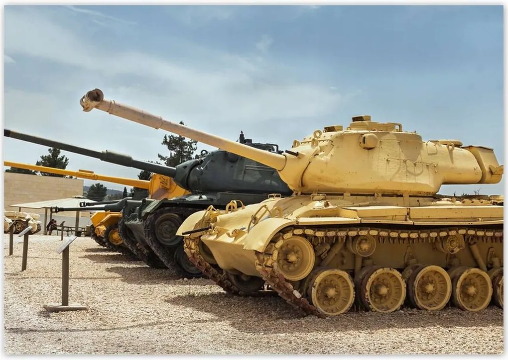 Poszterek 100x70 Antik páncélozott tankok