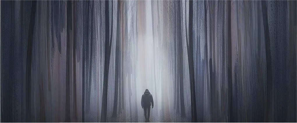 Flizelin fotótapéta Flizelin Designer Erdei csend 250x104 Ragasztó