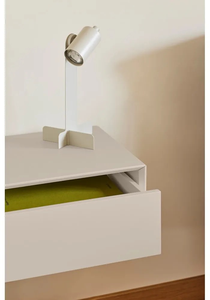 Krémszínű függő éjjeliszekrény Platt – Teulat