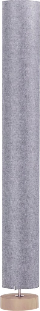 HOMCOM Modern Padló Lámpa, Nappali Lámpara Maximum 40W E27 Vászon Árnyékkal és Fém Vázával, Hálószobához Ø15x120 cm Szürke | Aosom