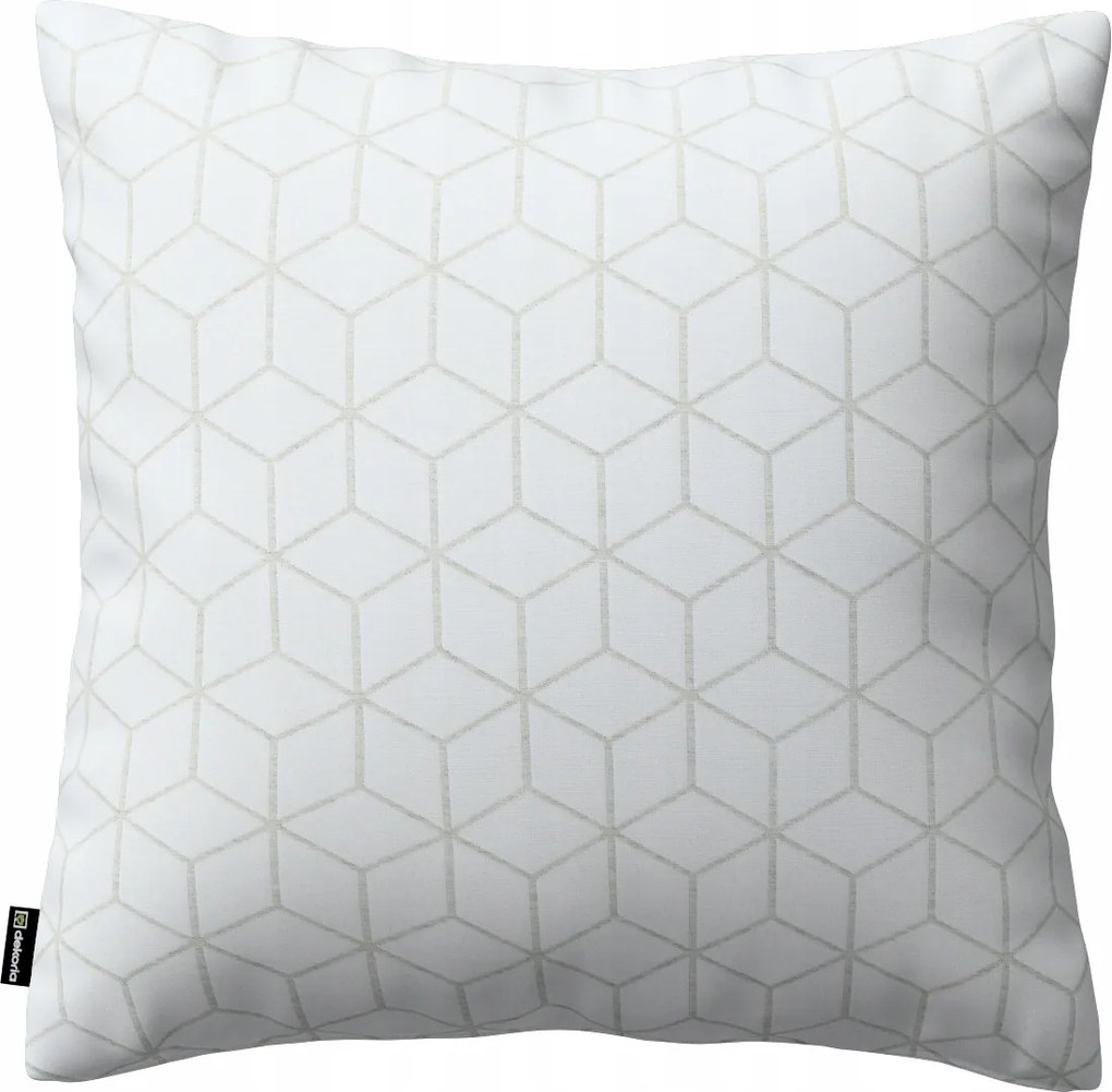 Dekoria Fehér alapon kocka mintás párnahuzat