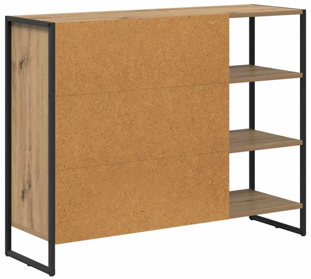 Oldalsó szekrény Művészi tölgy 96.5 x 30 x 75 cm Faanyag