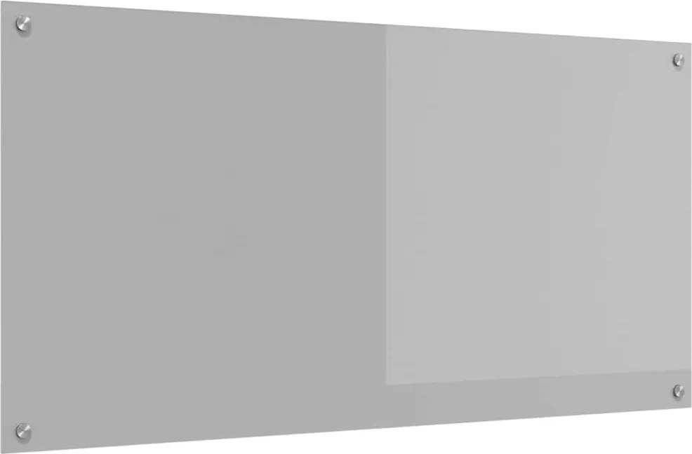 vidaXL Konyhai splashback Világosszürke 120 x 60 cm edzett üveg