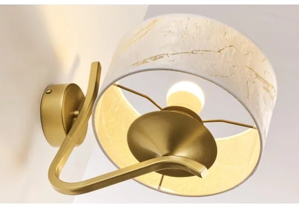 Jupiter 2111 - KASZMIR fali lámpa 1xE27/15W/230V fehér/arany/márványmintás