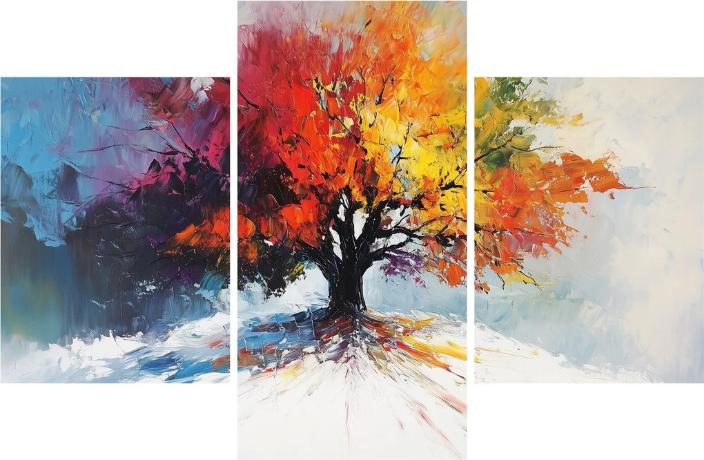 Kép - Színes fa (90x60 cm)