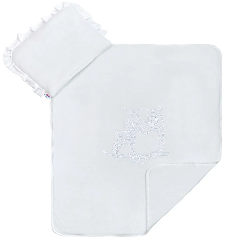 Szett babakocsiba New Baby Baglyócska fehér