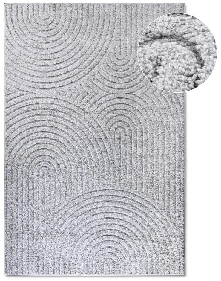 Világosszürke szőnyeg 80x120 cm Panglao New York Light Grey – Elle Decoration