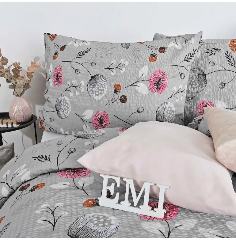 EMI Kayla krepp ágyneműhuzat, A standard egyszemélyes ágy szett tartalma: 1x 140x200 + 1x 70x90